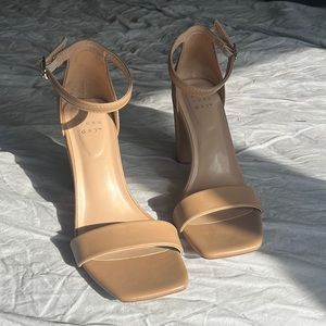 Nude 2.5in Ankle Strap Heel